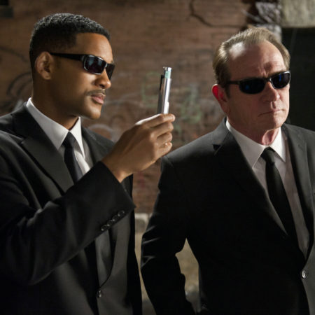 Will Smith, Tommy Lee Jones in Josh Brolin v Možje v črnem 3 (Men in Black 3)