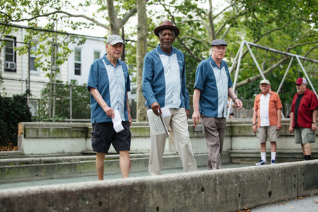 Michael Caine, Morgan Freeman in Alan Arkin v filmu upokojitev v stilu.